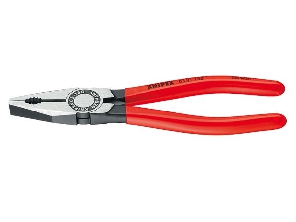 Knipex 03 01 140, Lineman''s Tænger, 1 Cm, Stål, Plast, Rød, 140 Mm