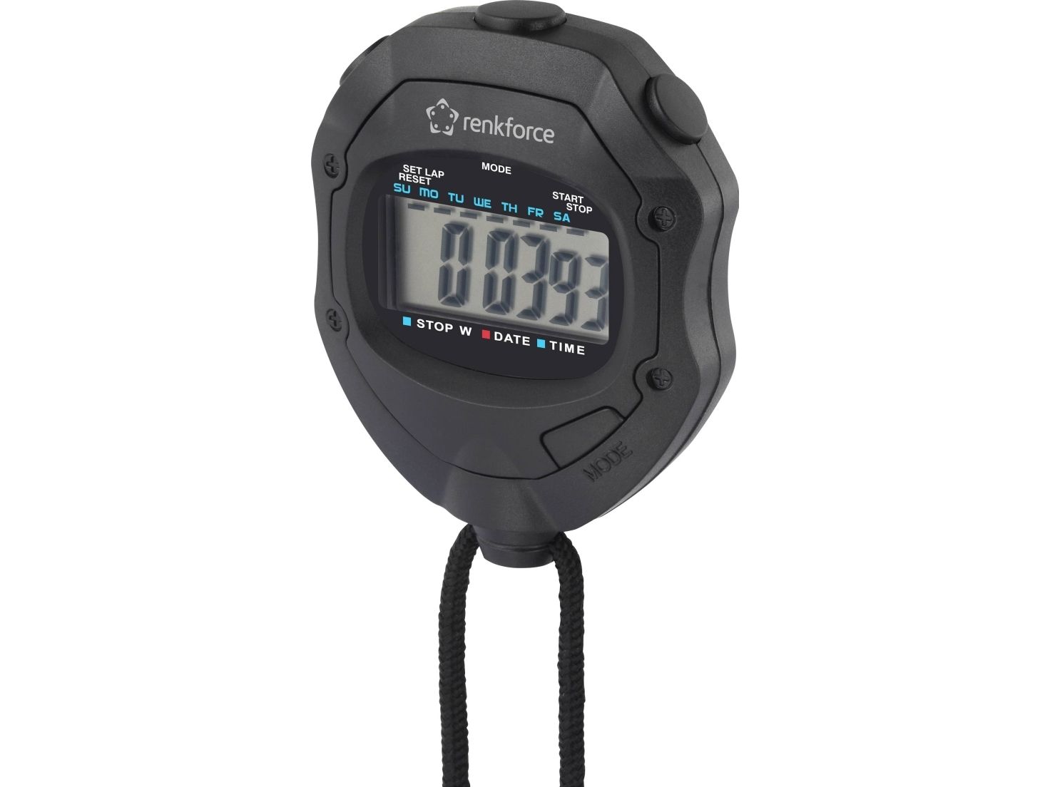 Renkforce Schwarz Rf-Sw-110 Stoppuhr Digital - Image 3