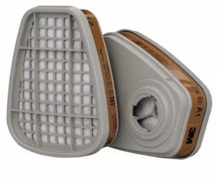 3M gasfilter 6051 A1R mod organiske gasser og dampe (pakke med 2) (7000034751)