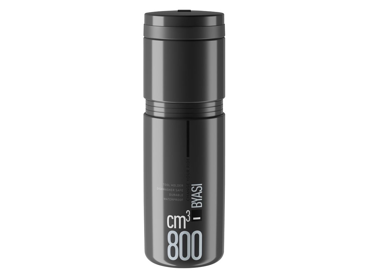 Elite Byasi, 800 Ml, Fahrrad, Schwarz, Kunststoff, Monochromatisch, 7,4 Cm