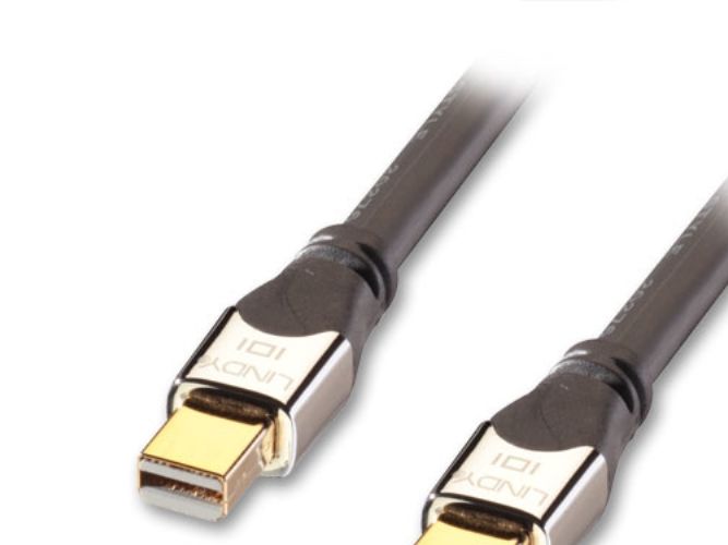 Lindy 41542, 2 M, Mini Displayport, Mini Displayport, 2560 X 1600 Pixel, Sort, Guld