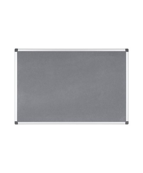 Opslagstavle, Bi-silque Maya, brandhæmmende, filt, HxB: 60 x 90 cm, grå
