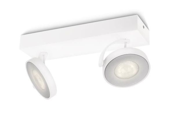 Philips WarmGlow LED Clockwork tak-/väggspotlight 2 x, Utanpåliggande spotlight, Glödlampan/-lamporna kan inte bytas ut, 2 lampor, LED, 9 W, 2700 K