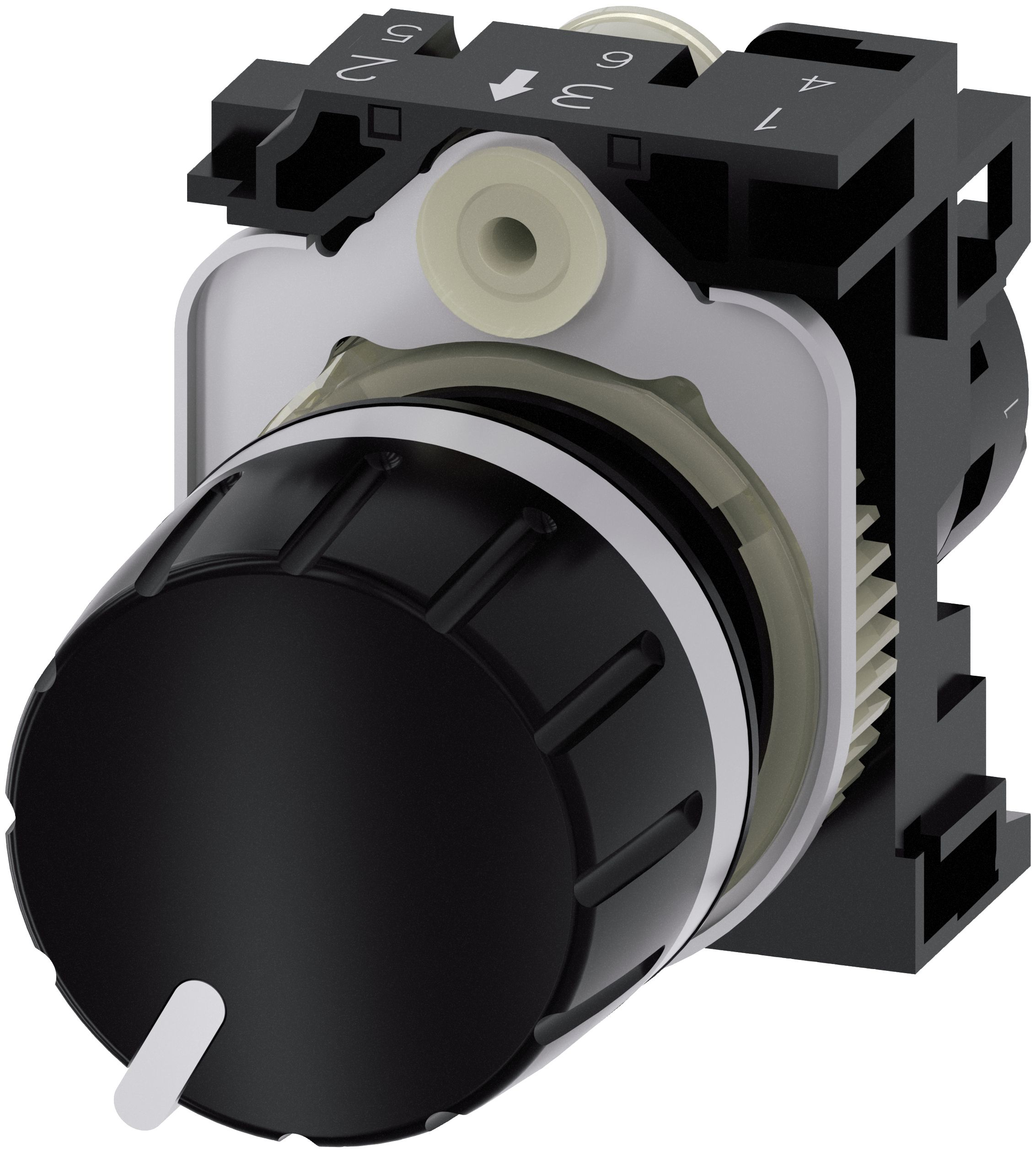 Sirius act potentiometer kompakt 22 mm rund plastik sort 2.2k ohm