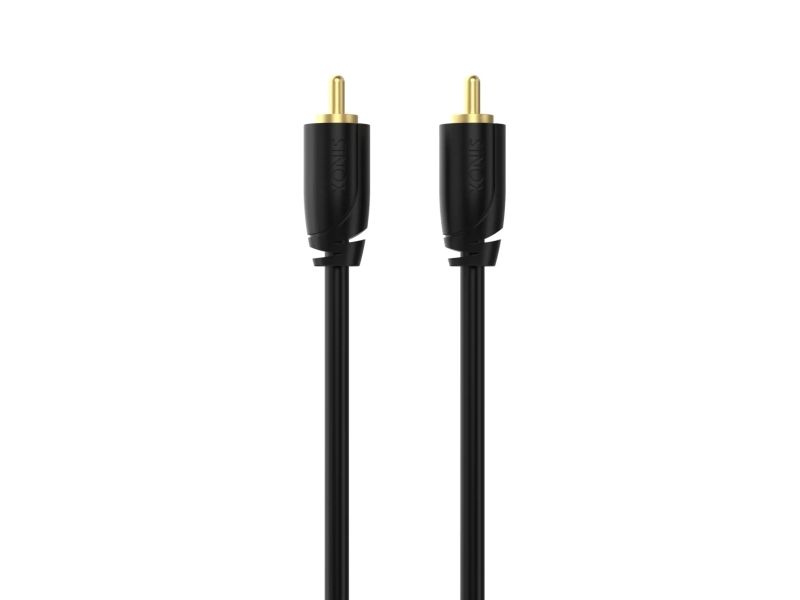 Sinox PRO digitalt Coaxial kabel. 3m. Sort, 3 m, Koaksial, Koaksial, Sort