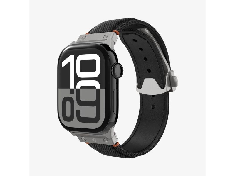 Spigen Amp09304, Uhrenarmband, Apple, Watch Ultra, Nylon, Polyurethan (Pu), Edelstahl
