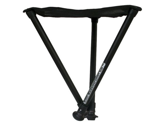 Walkstool Comfort 75 XXL, 250 kg, Campingstol, 3 ben, Sammenfoldelig, 930 g, Sort