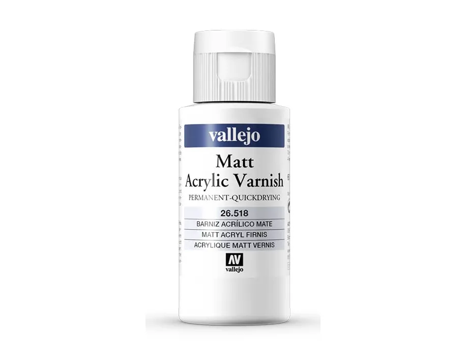 (169,67€/1l) Vallejo Klarlack matt 60ml 100 959 ACRYLIC MATTE VARNISH 26.518 - Bild 5