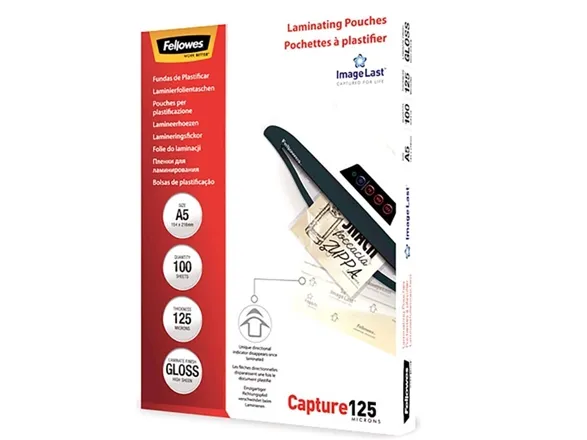 Lamineringslommer Fellowes A3 125my (100 stk.) | Kontorsmaskiner - Kontorsmaskiner - Laminering - Lamineringsficka | GameStuff