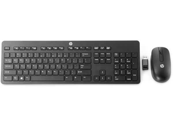 Hp Wireless (Italy), Kabellos, Rf Wireless, Mechanischer Switch, Qwerty, Schwarz, Maus Enthalten