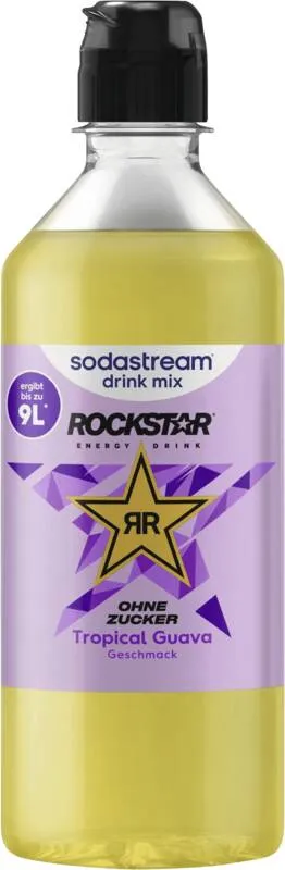 SodaStream Rockstar Guava Zero, Karboniseret sirup, Gul, Lilla, 440 ml, 1 stk