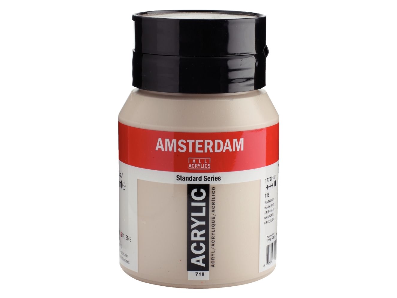 Amsterdam Standard Series akryljar Warm Grey 718 | Skola & Hobby - Konstmaterial - Akryl & Akvareller | GameStuff