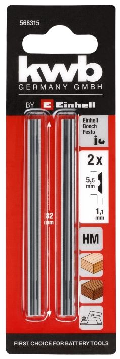Einhell Kwb Hobel, Hm 5,5×82×1,1 Mm, 2-Tlg.