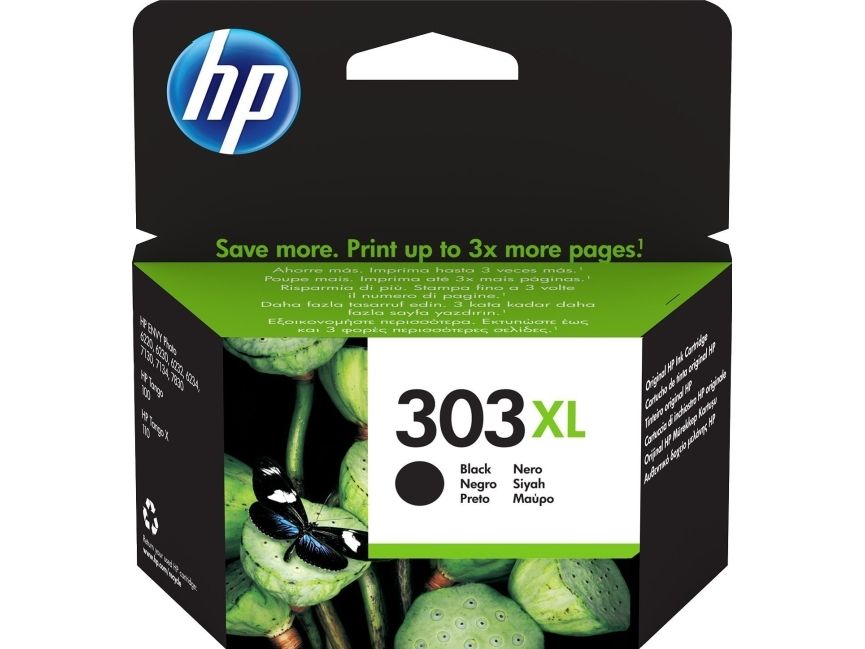 Blækpatron Hp 303Xl T6n04ae, Inkjet, 600 Sider, Sort