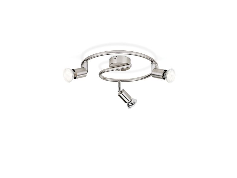 Philips myLiving Limbali lofts-/vægspot, 3x, Skinnebelysningsspot, GU10, 3 pære(r ), LED, 230 V, Krom