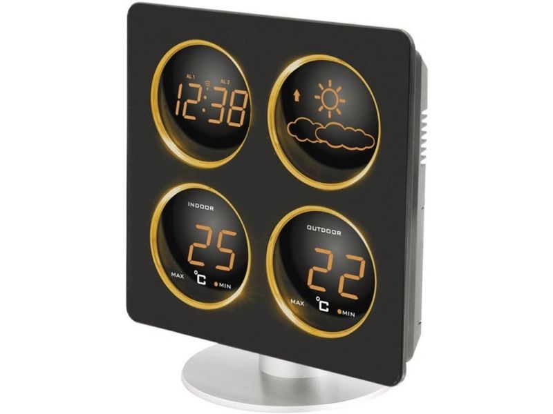 Technoline Ws 6830, Silber, Innen-Thermometer, Außen-Thermometer, °C, Akku, Aaa Micro Lr03, 172 Mm