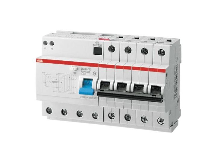Abb Ds204 A-B16/0,03, Fehlerstromschutzschalter, Typ A, 6000 A