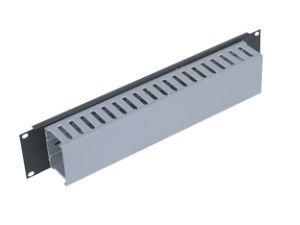 Triton 19" Panel 2U With Cable Trunking, Schwarz, 2U
