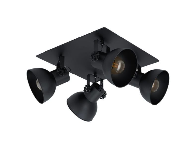 Eglo Schwarz Deckenleuchte 43434 Für 4 X E27, Max. 40 W - Bild 3