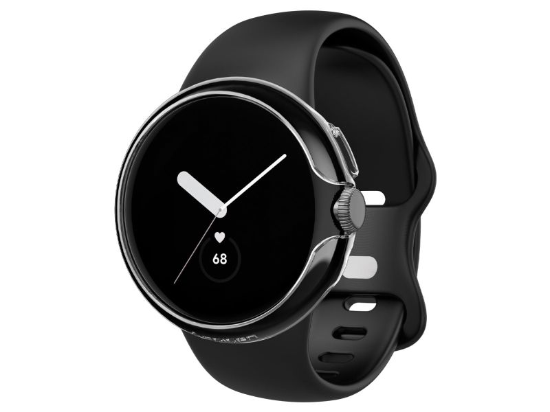 Spigen Thin Fit, Schnalle, Smartwatch, Schwarz, Google, Pixel Watch, Polycarbonat (Pc)