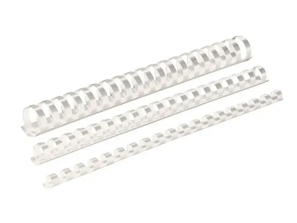 Kontorsprodukter OFFICE PRODUCTS bindningskammar, A4, 19 mm (165 ark), 100 st, vit | Arkivering - Elastikmappar & Chartekker - Plastficka | GameStuff