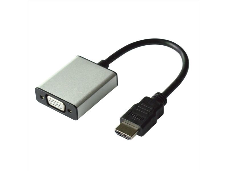 Value Hdmi - Vga+3.5Mm, Hdmi, Vga (D-Sub) + 3.5Mm, Stecker, Buchse, Schwarz, Silber, Schwarz