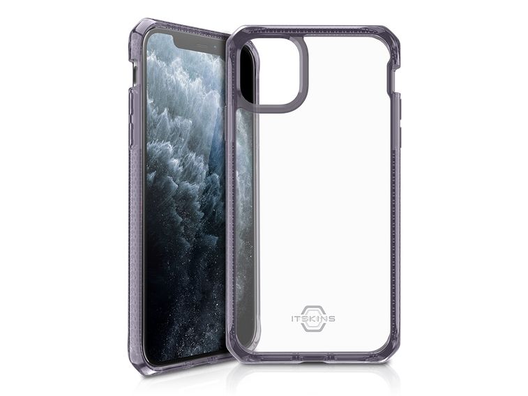 ITSKINS HYBRID CLEAR cover for iPhone 11 Pro Max / XS Max®. Light purple and transparent