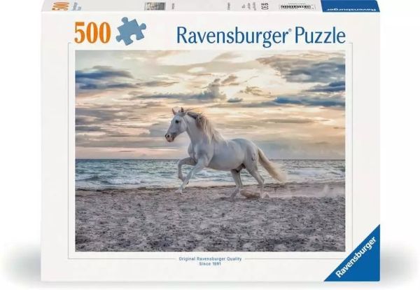 Ravensburger Puslespil - 500 Brikker - Horse on the Beach