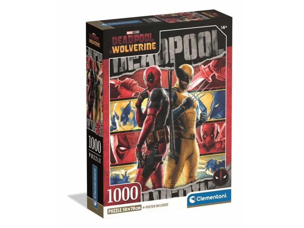Clementoni Puslespil Hqc Marvel Deadpool, 1000 Brikker