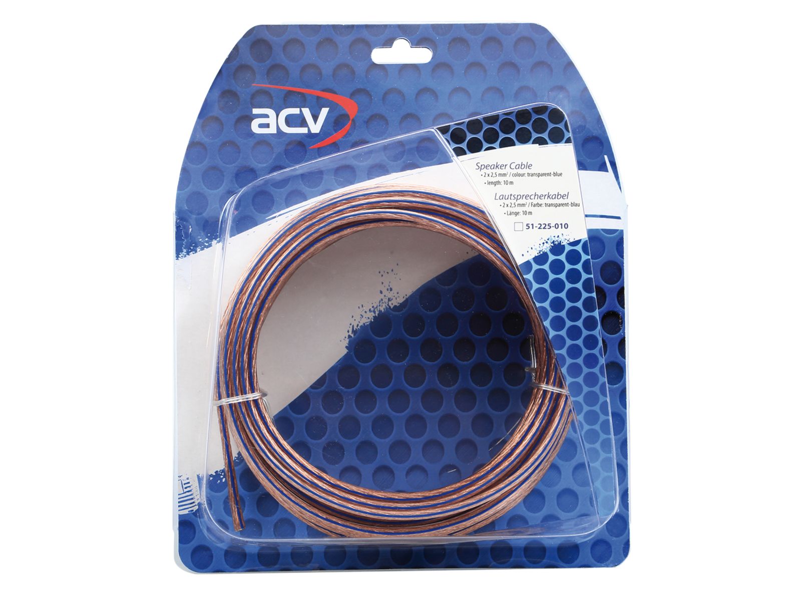 ACV højt. Kabel 2x2,5mm2 - 10 meter