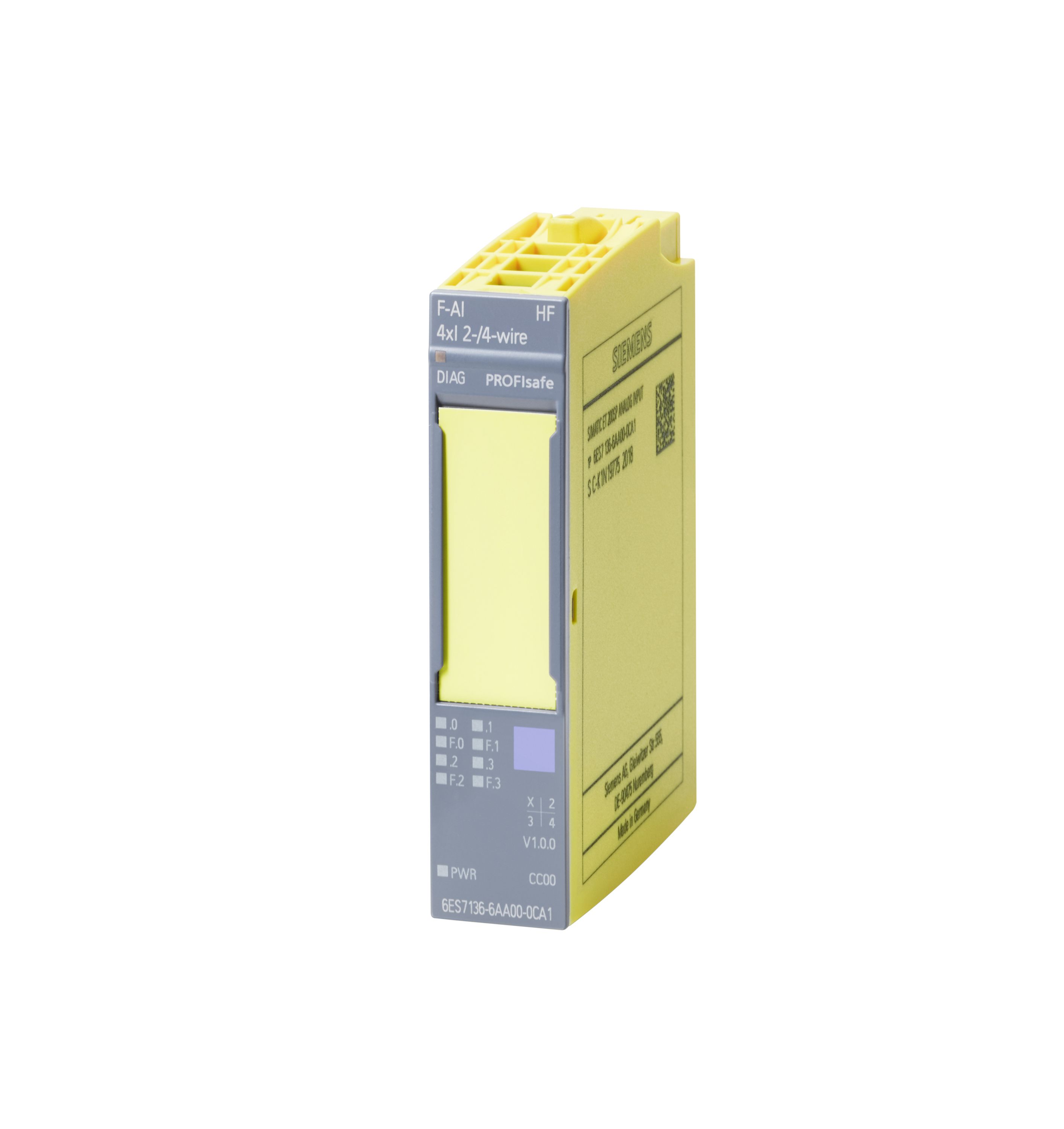 Simatic dp elektronic modul et 200sp f-ai 4xi(0)4..20ma hf failsafe analog inputs