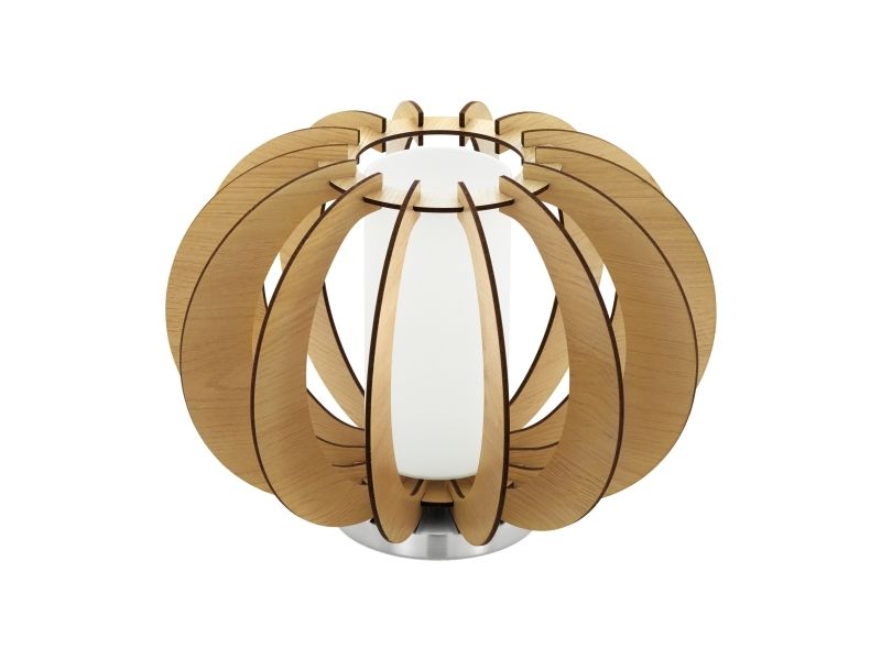 Eglo Stellato 1 Tisch Ø300 Opal/Ahorn