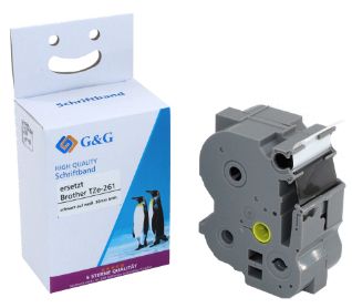 G&G 5T261-Td, Hvid, Brother, Brother Ptouch 3600 Brother Ptouch 900 Brother Ptouch 9200Dx Brother Ptouch 9400 Brother Ptouch..., 3,6 Cm, 8 M
