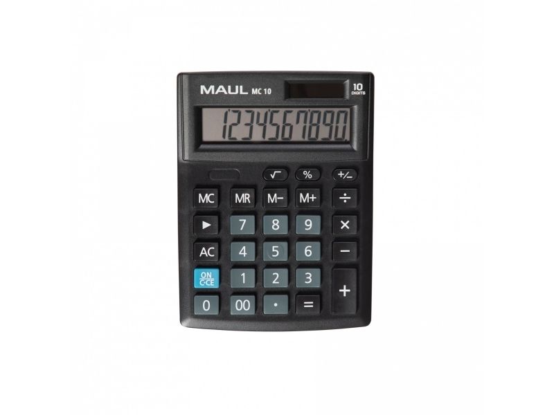 Maul Mc 10, Lomme, Skærm, 10 Cifre, 1 Linier, Batteri, Sort