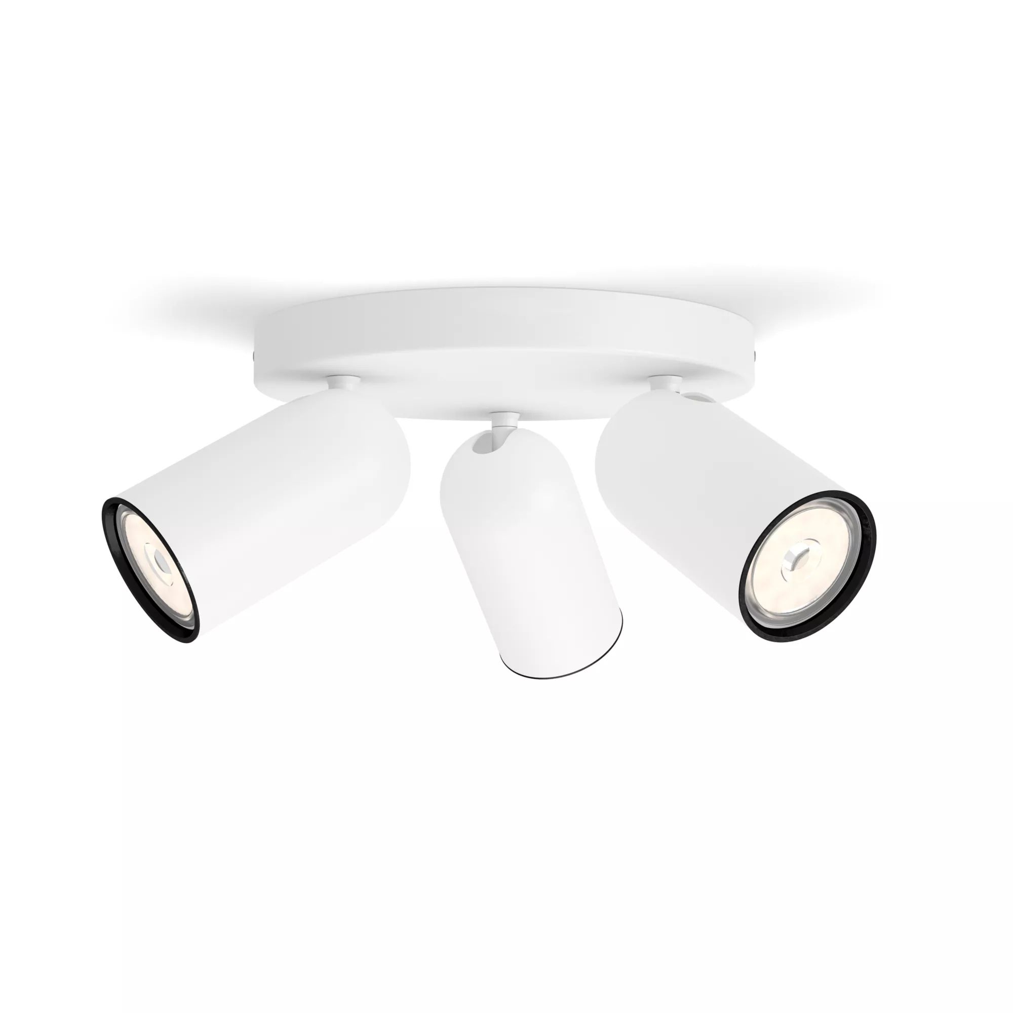 Philips Weiß Pongee Teller/Spirale Mit 3 Strahlern, Gu10-Sockel, Verstellbarer Kopf - Bild 5