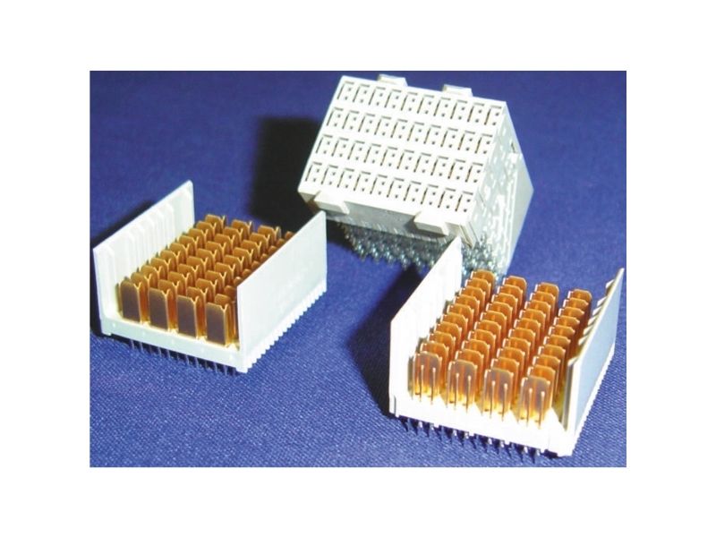 Te Connectivity Z-Pack Hm-Zd 2.5Mm Pitch 4 Pair, High Speed Hard Metric Backplane Connector, Female, Right Angle, 10