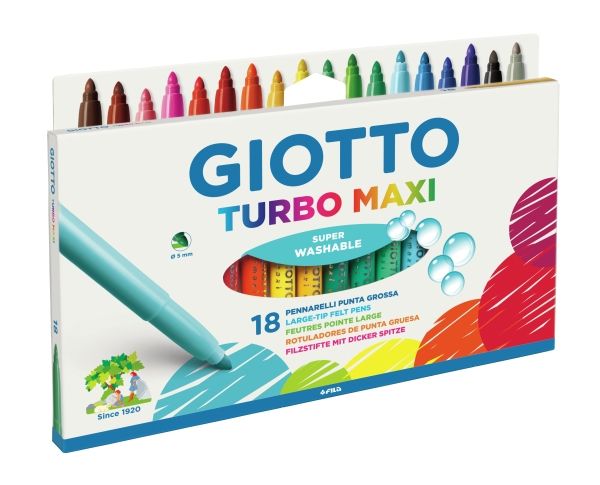 Giotto 8000825075605, Flerfarvet, Flerfarvet, 24 farver, 5 mm, Kasse