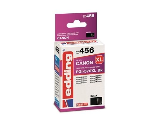 Tintenpatronen Kompatibel Edding Edd-456 Ersetzt Canon Pg-570Xl Single Black