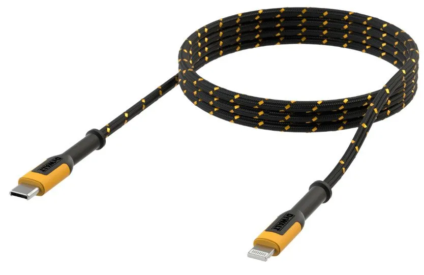 DeWalt Kabel Lightning/USB-C 1,2 m Kevlarförstärkt | Verktyg & Verkstad - För verkstaden - Övriga | GameStuff