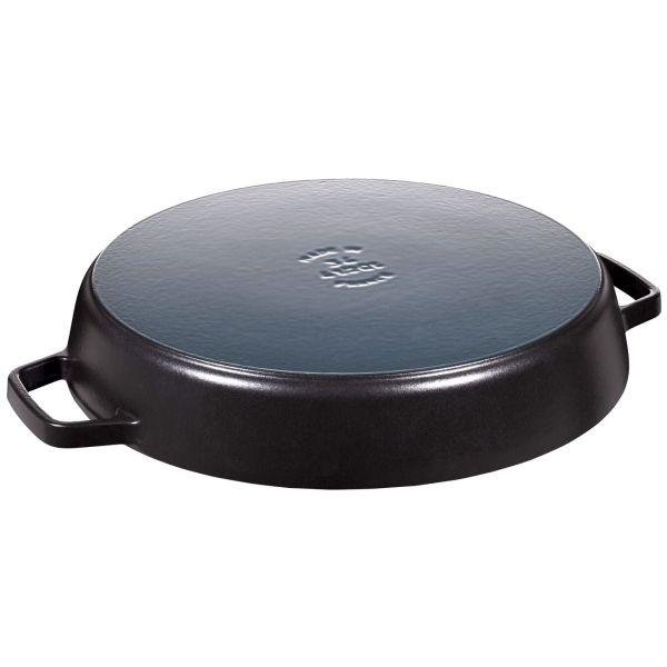 STAUB Staub paellapande støbejern 2 håndtag Ø34 cm Sort