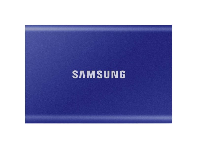 Samsung Portable Ssd T7, 2000 Gb, Usb Typ-C, 3.2 Gen 2 (3.1 Gen 2), 1050 Mb/S, Passwortschutz, Blau