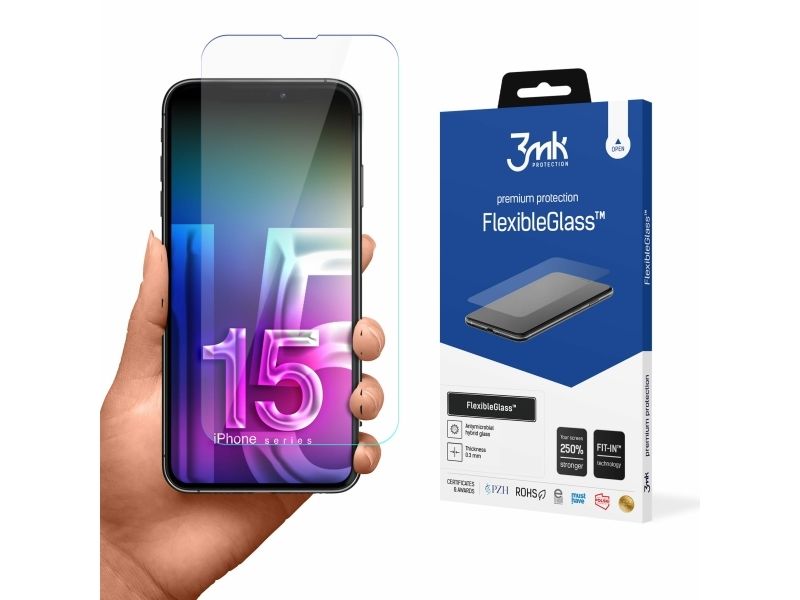 3Mk Flexibleglass Iphone 15 Pro Max 6,7" Hybridglas