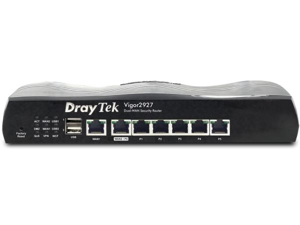 Draytek Vigor 2927 - Router 6-Ports Switch - 1Gbe - Wan-Porte: 2