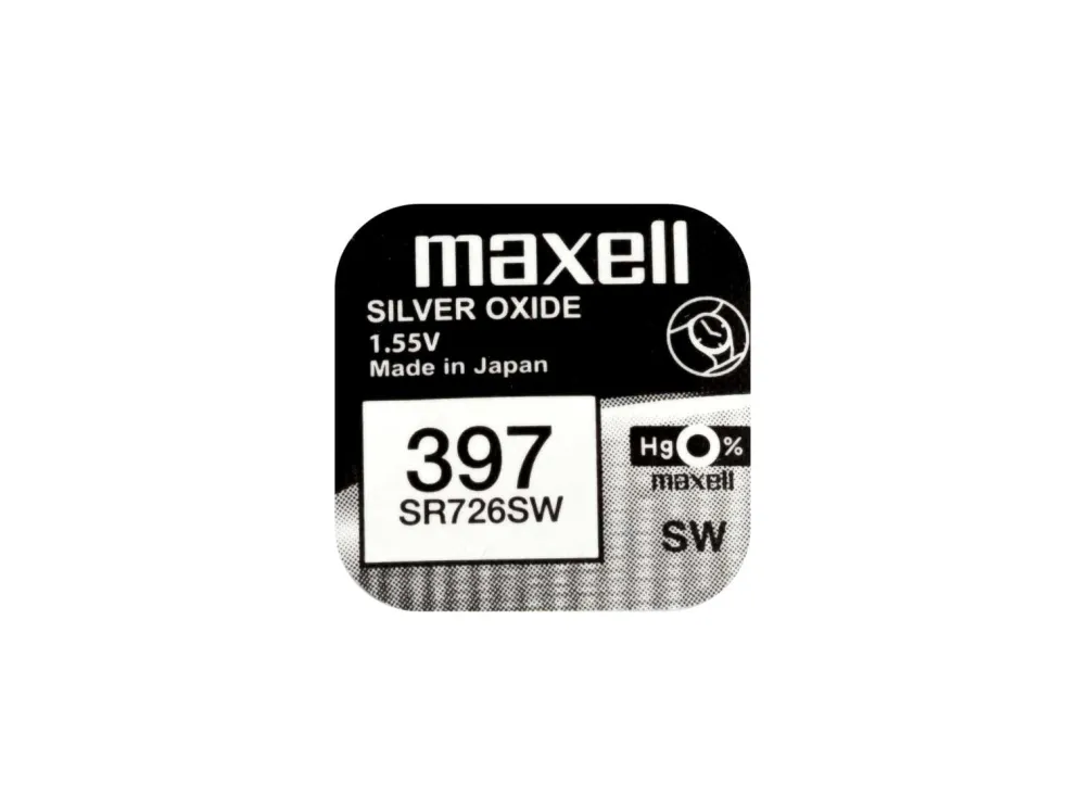 Maxell 18291200, Single-use battery, SR726SW, Sølvoxid (S), 1,55 V, 1 stk, 36 mAh | EL Artiklar - Batteri - Knappcell batteri | GameStuff