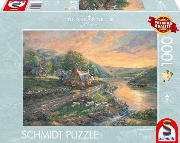 Schmidt Spiele 59774 Thomas Kinkade Emerald Valley Puzzle, 1.000 Teile, 1000 Stück(E), Andere, 12 Jahr(E)