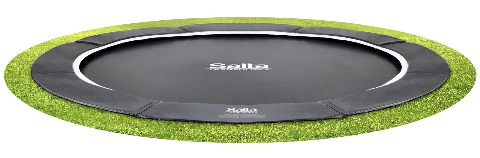 Salta 5065A rund havetrampolin 366 cm - over-jord, coil-fjedre, sort