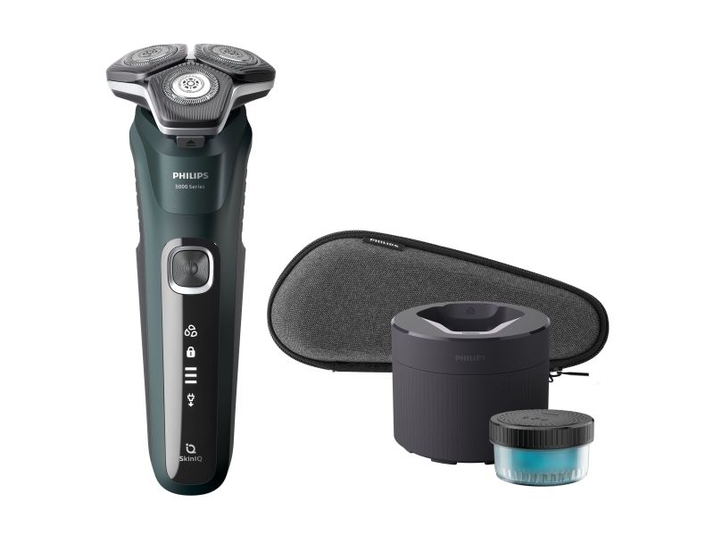 Philips Series 5000 S5884/50 Rotationsrasierer Wet & Dry Schwarz/Grün