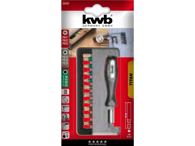 Kwb Titan Handy Bit-Boxen, Sichtverpackung