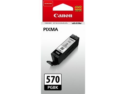 Canon Pgi-570Pgbk - 15 Ml - Sort - Original - Blækbeholder - For Pixma Ts5051, Ts5053, Ts5055, Ts6050, Ts6051, Ts6052, Ts8051, Ts8052, Ts9050, Ts9055