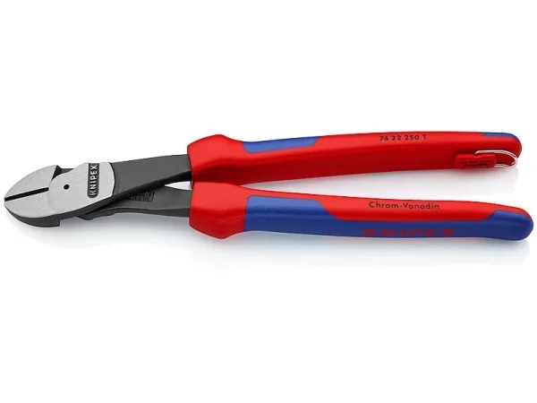Knipex 74 22 250 T, Diagonal tang, Blå, Rød, 250 mm, 460 g